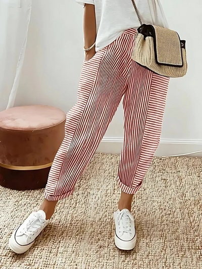 Cleo | Comfortable Striped Trousers