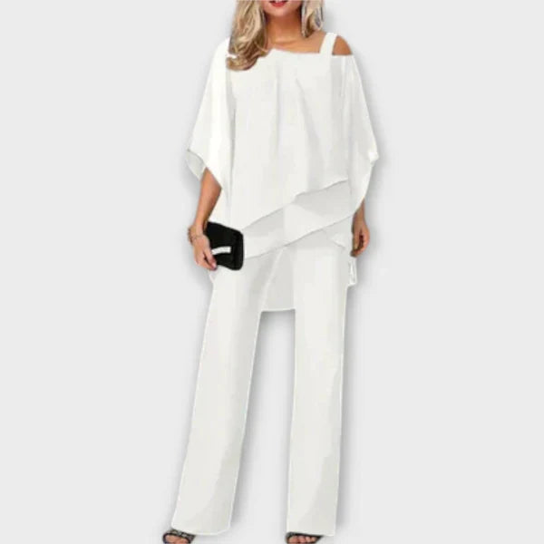 Ember | Elegant Chiffon Evening Set