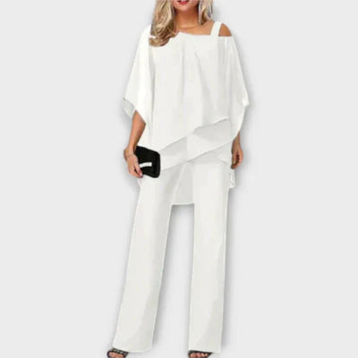 Ember | Elegant Chiffon Evening Set