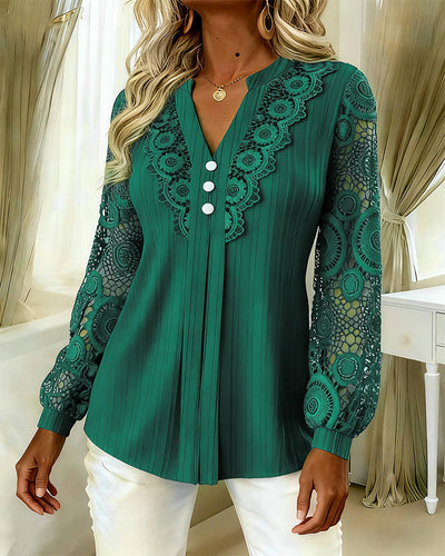 Lacee | Chic V-Neck Blouse