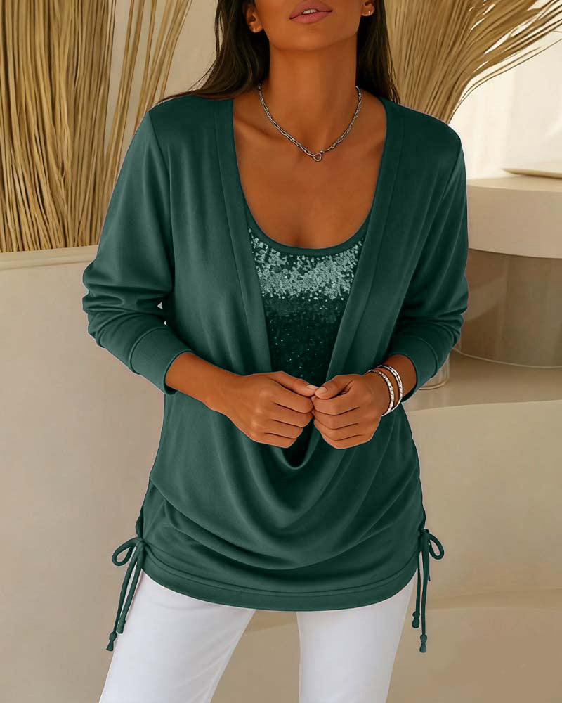 Zara | Chic Sequin Two-Piece Top