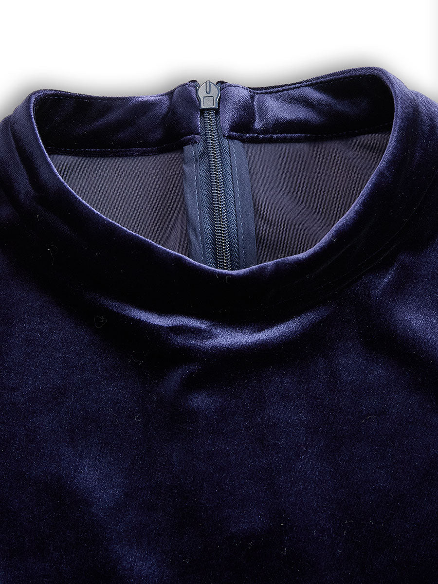 Elara | Chic Navy Midi Dress