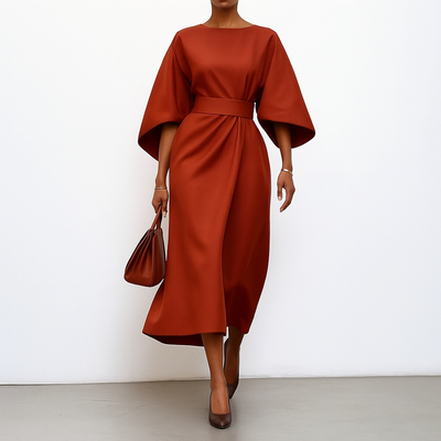 Eldra | Luxurious Batwing Maxi Dress