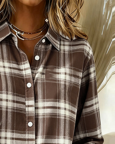 Breezy | Casual Plaid Lapel Shirt