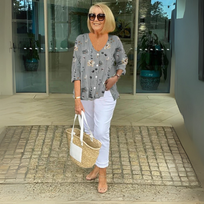 Jasmine | Chic Printed Tunic Top