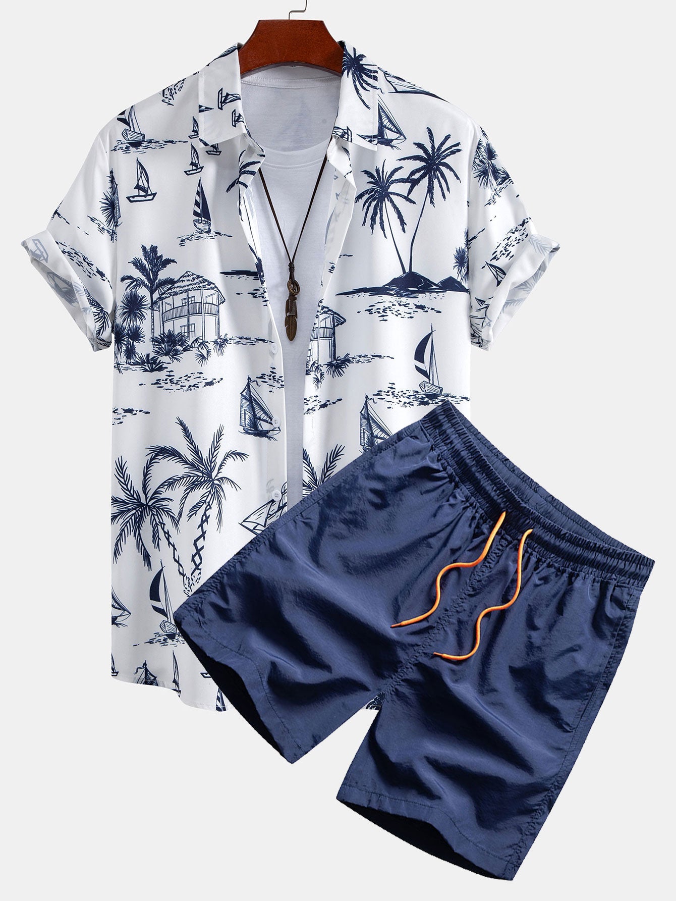 Breeze | Island Print Shirt & Shorts