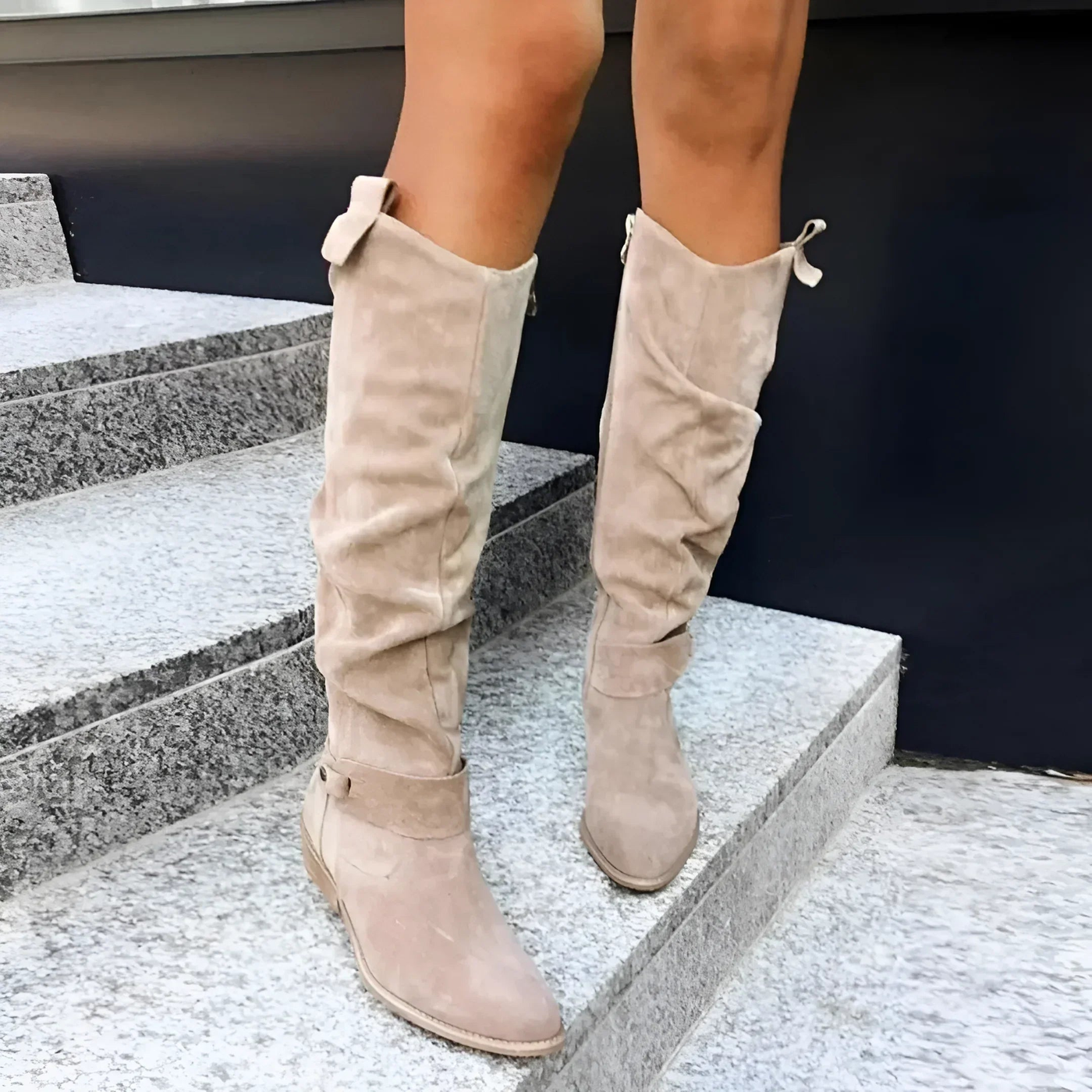 Cora | Chic Suede Knee Boots
