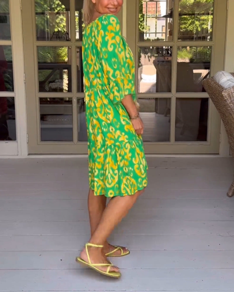 Cleo | Effortless Printed Dress