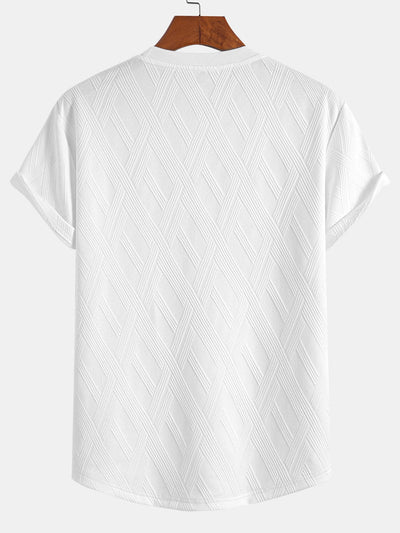 Aura | Stylish Jacquard T-Shirt Set