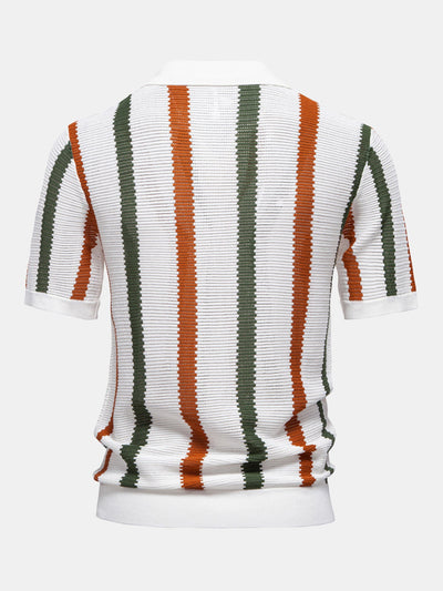 Cove | Stripe V-Neck Polo & Trousers