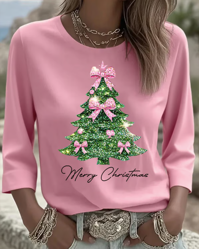 Jolly | Festive Three-Quarter Sleeve Top