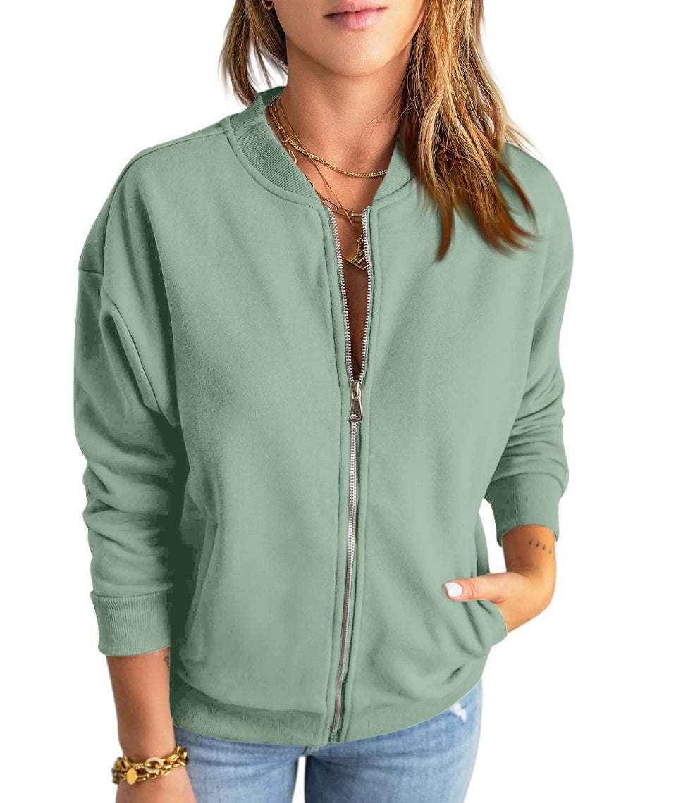 Zara | Chic Suede Bomber Jacket