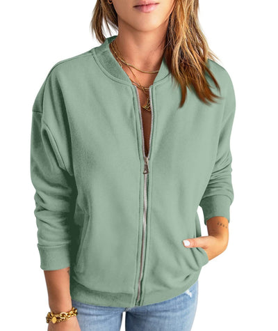 Zara | Chic Suede Bomber Jacket