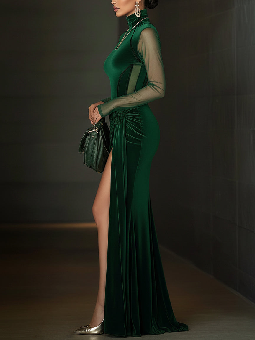 Emerald | Luxe Velvet Maxi Dress