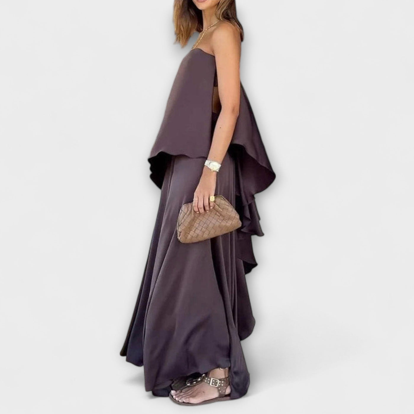 Ruby | Chic Bandeau Top & Skirt