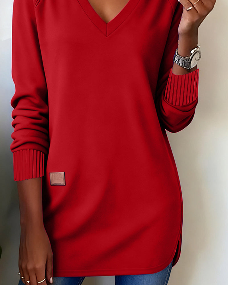 Maverick | Chic V-Neck Sweatshirt