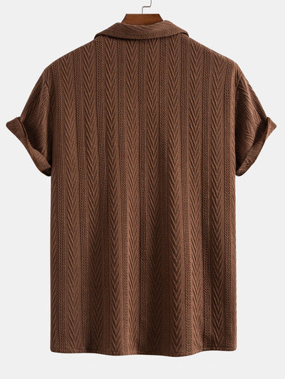 Nalu | Textured Cuban Shirt & Shorts