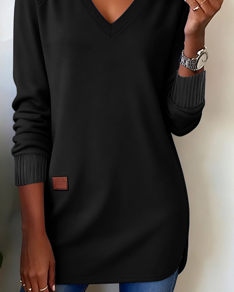 Maverick | Chic V-Neck Sweatshirt