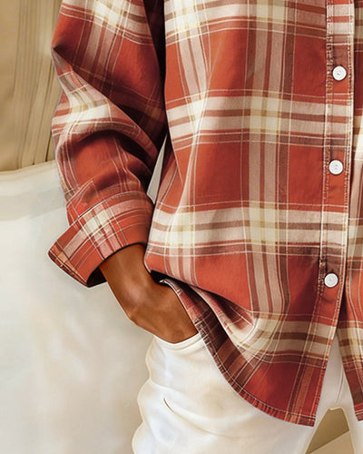 Breezy | Casual Plaid Lapel Shirt