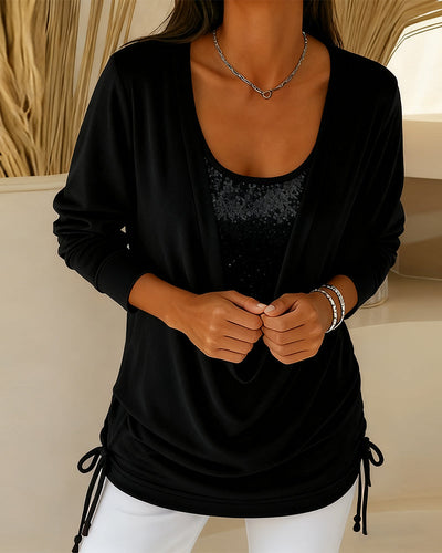 Zara | Chic Sequin Two-Piece Top