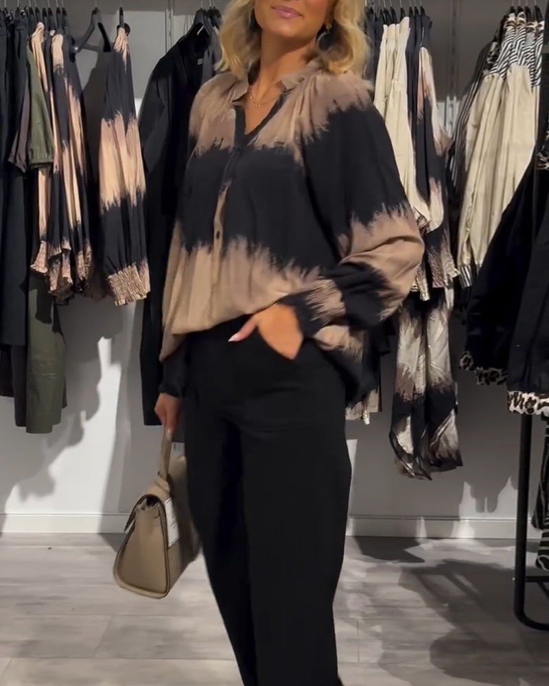 Breezy | Vintage Colour Block Blouse