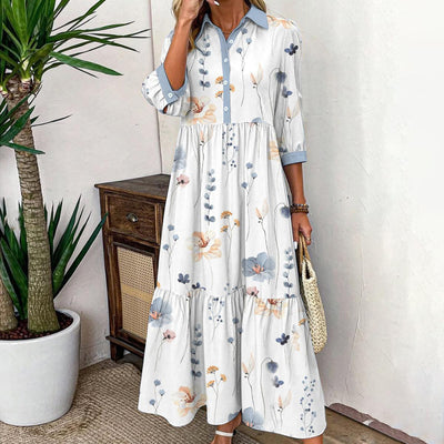 Elara | Chic Printed Maxi Dress