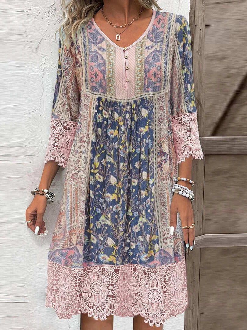 Mira | Bohemian Lace Dress