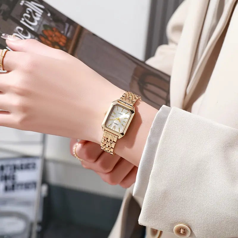Zara | Luxe Gold Link Watch