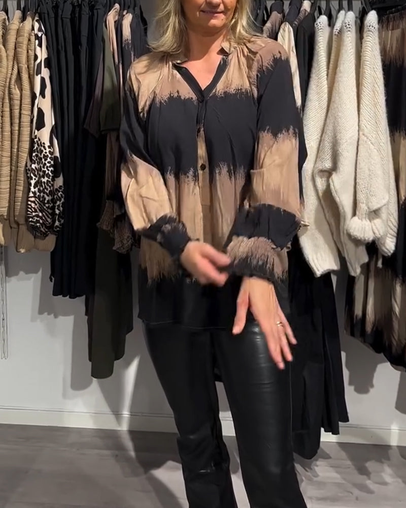 Breezy | Vintage Colour Block Blouse