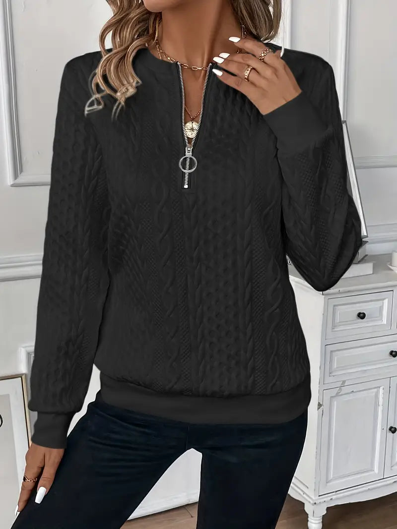 Nora | Chic Zipper Sweater