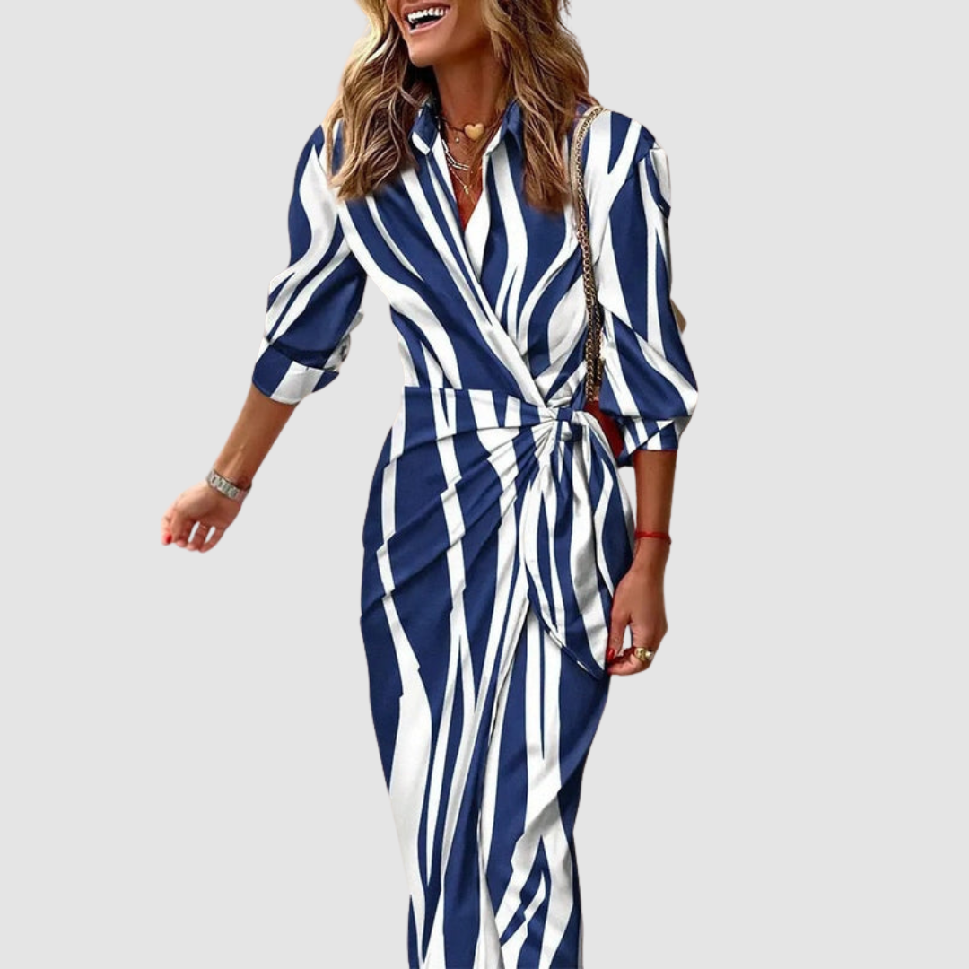 Elysia | Chic Striped Dress