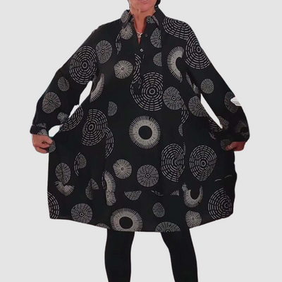 Zara | Chic Geometric Lapel Dress