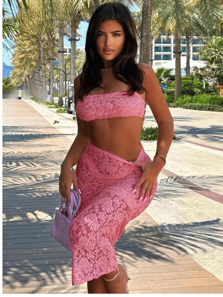 Mira | Elegant Lace Maxi Set