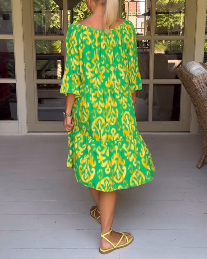 Cleo | Effortless Printed Dress