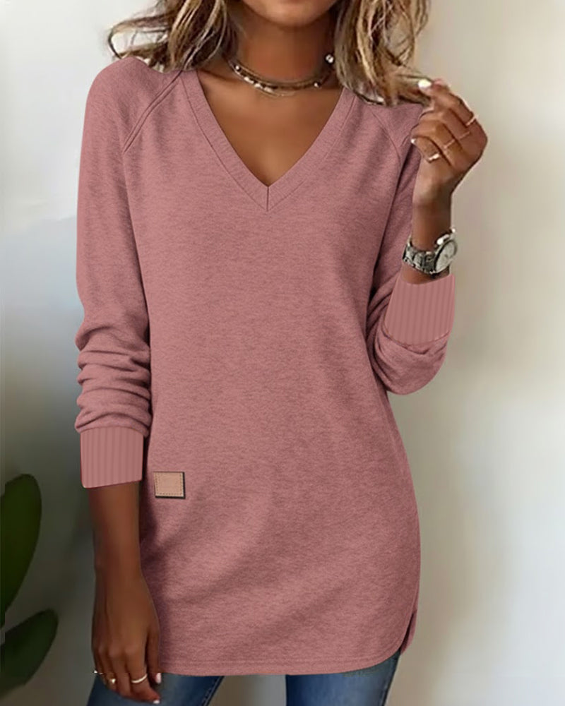 Maverick | Chic V-Neck Sweatshirt