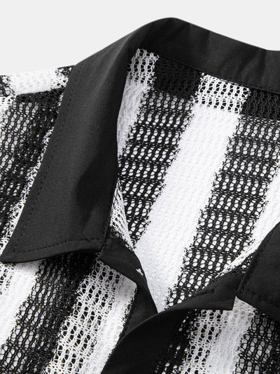 Breezy | Striped Button-Up Shirt