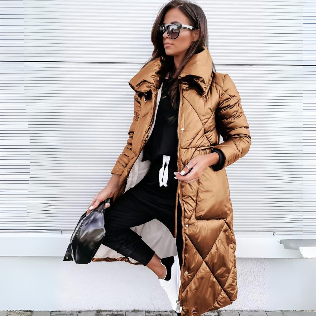 Mila | Luxe Quilted Long Puffer