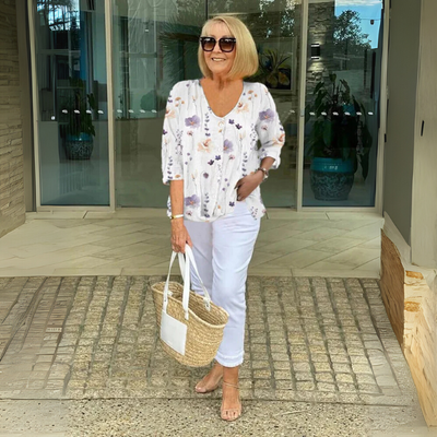 Jasmine | Chic Printed Tunic Top