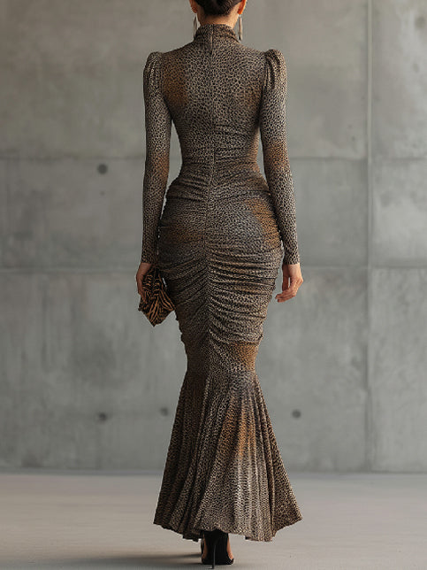 Kira | Chic Leopard Print Maxi Dress