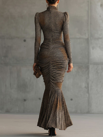 Kira | Chic Leopard Print Maxi Dress