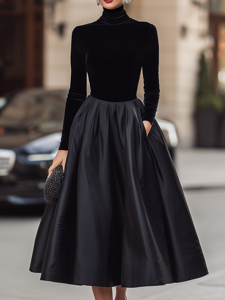 Zara | Luxe Velvet Midi Dress