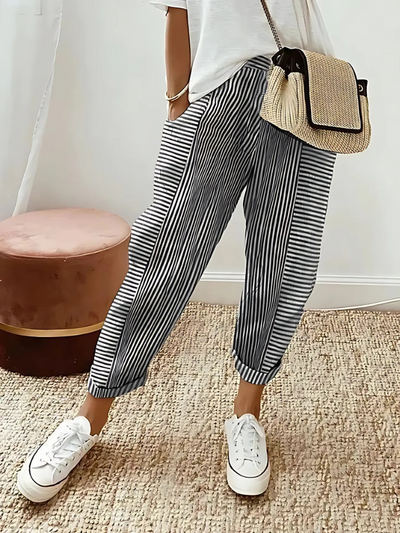 Cleo | Comfortable Striped Trousers