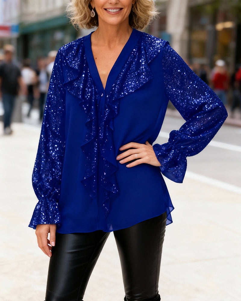 Mira | Ruffled Loose Blouse