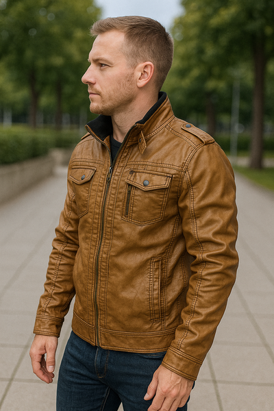 Ryder | Chic PU Biker Jacket