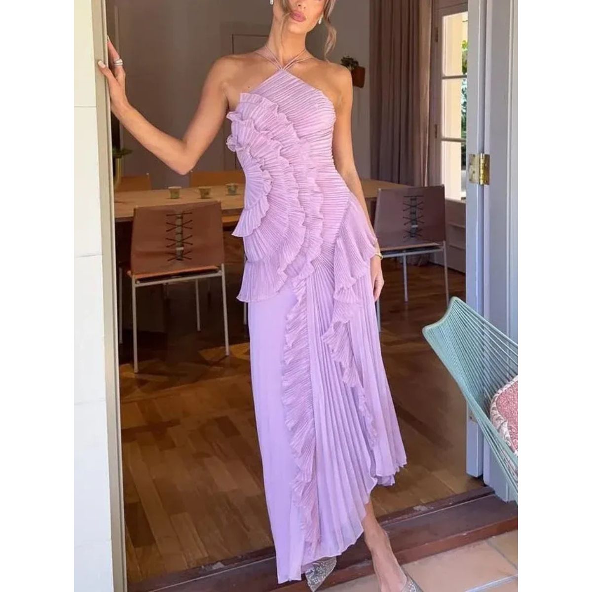 Lana | Flowy Ruffled Maxi Dress