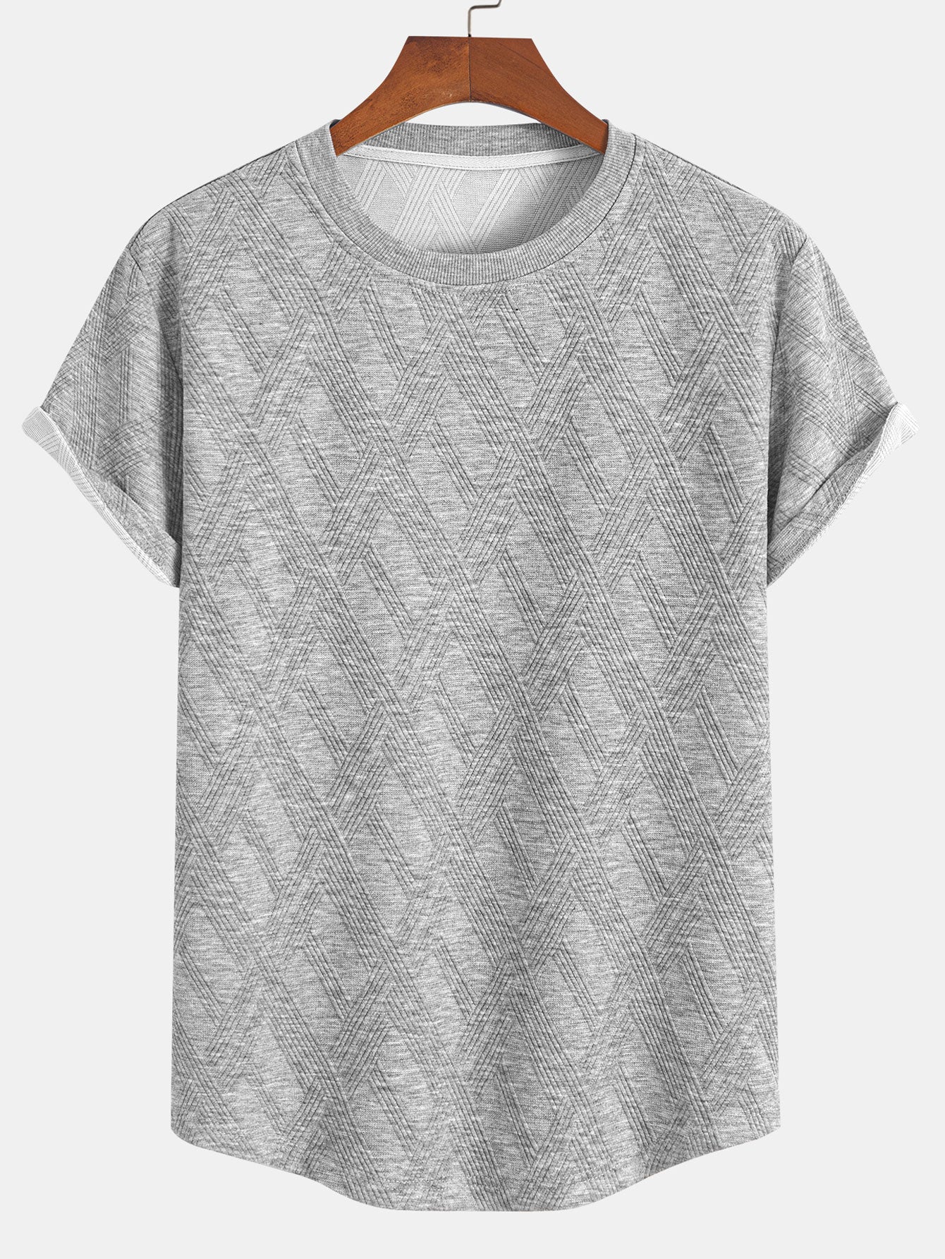 Aura | Stylish Jacquard T-Shirt Set