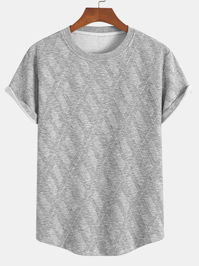 Aura | Stylish Jacquard T-Shirt Set