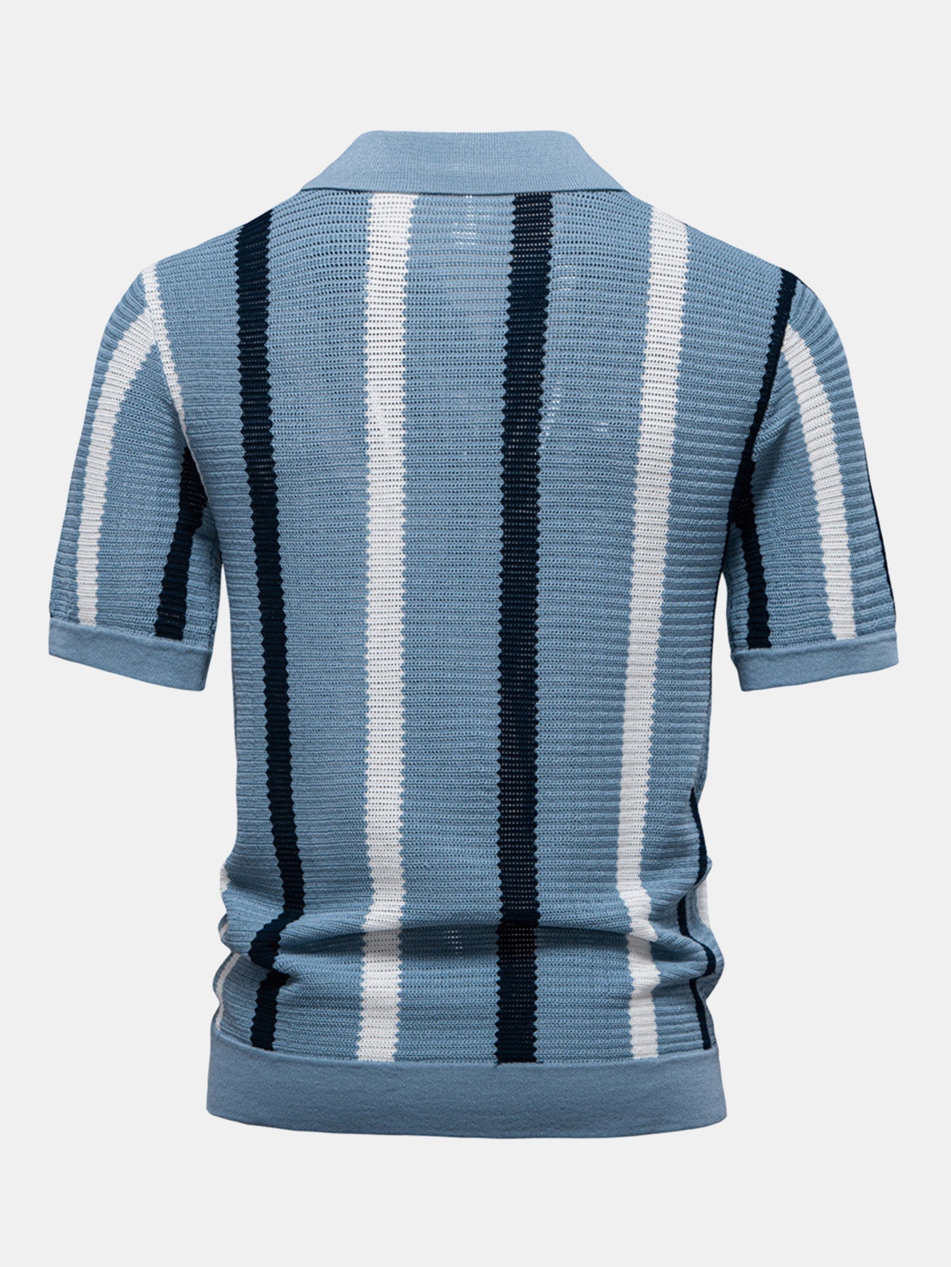 Cove | Striped V-Neck Polo & Trousers