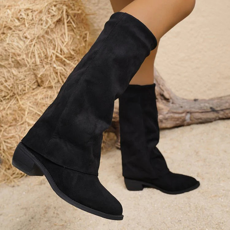 Nala | Suede Knee-High Boots