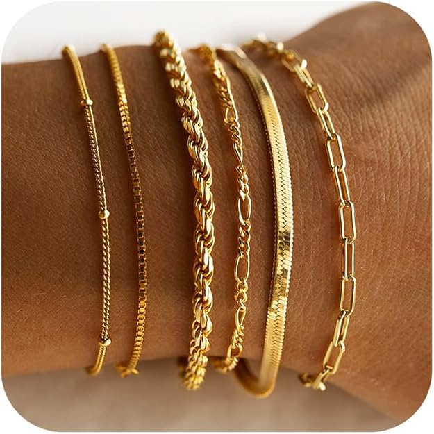 Isabella | Luxurious Gold Bracelet Set
